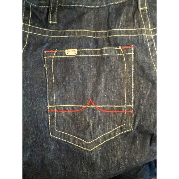 VTG Avirex Jeans Men 40x34 Blue Denim Embroidered Loose Baggy Y2K Hip Hop Skater - Picture 4 of 12